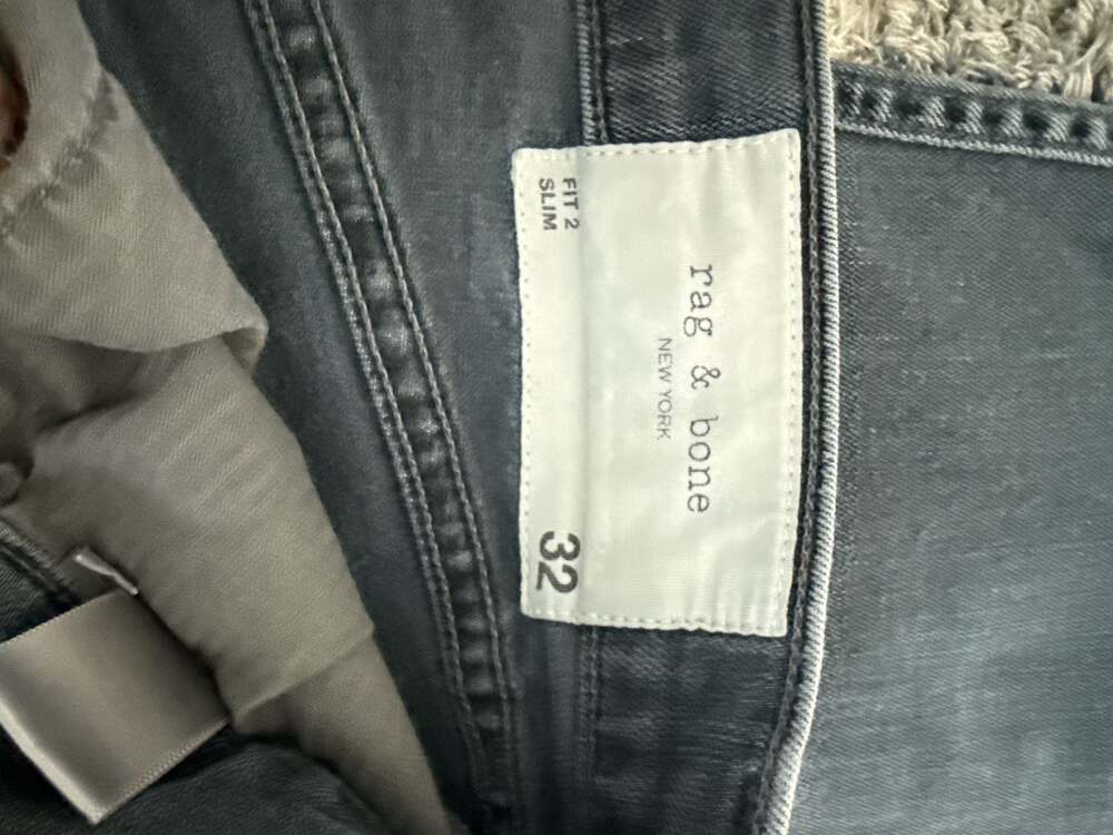 rag & bone Fit 2 Slim Straight Leg Jeans in Minna Wash Size 32 - Picture 5 of 9